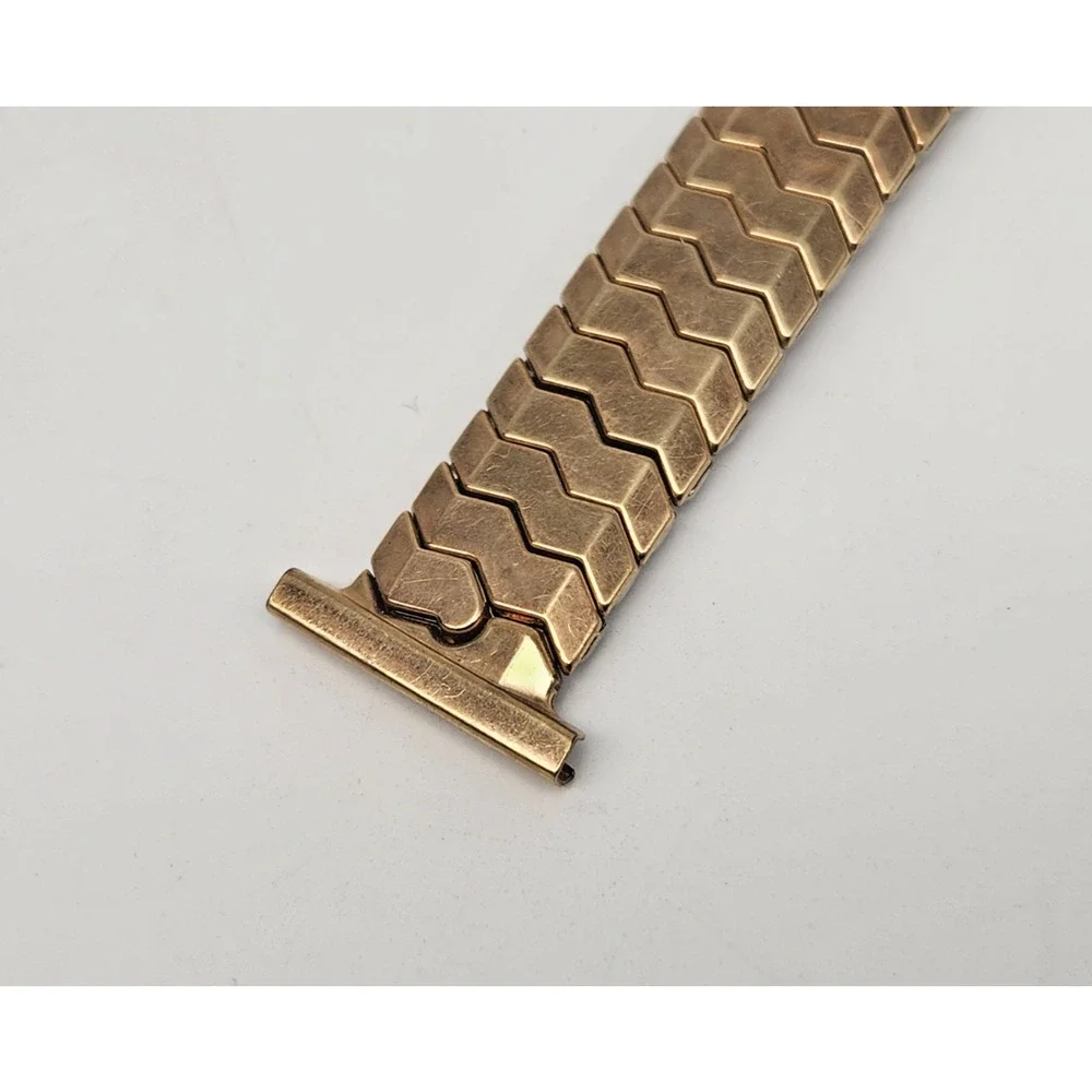 Vintage Speidel 12.8 mm Goldtone Wristwatch Expansion Bracelet - for 19mm